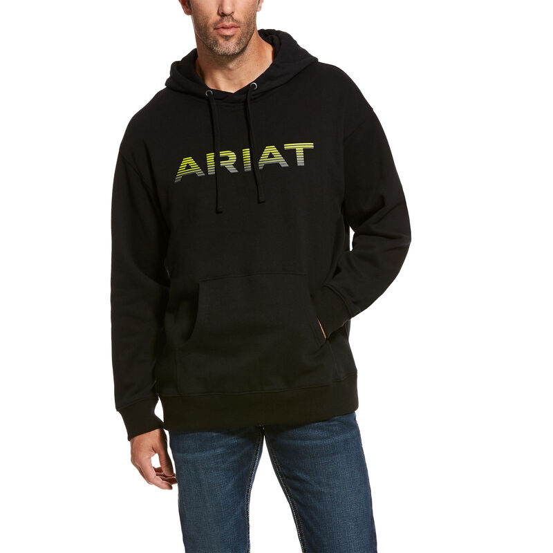 Ariat Western: Graphic Sudadera Con Capucha Hombre - Negras (NOLSD3156)